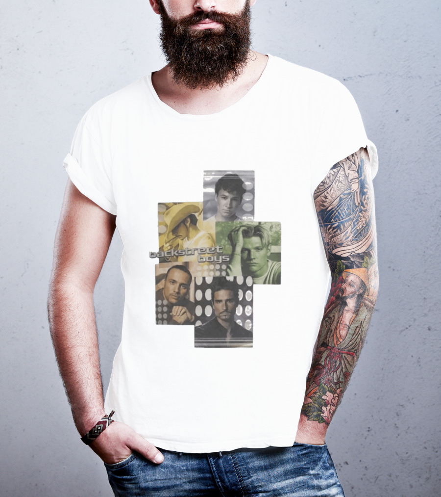Backstreet Boys Vintage 2000s Collage Retro Aesthetic T-Shirt