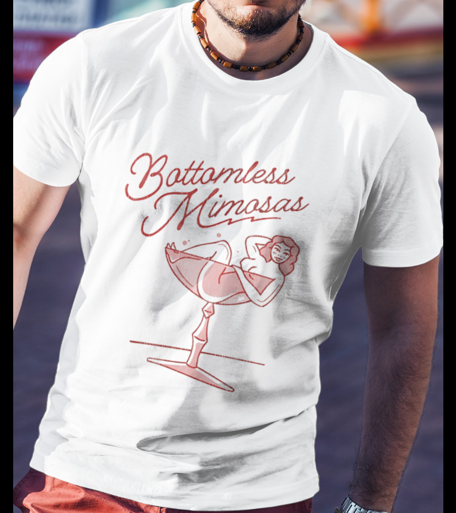Bottomless Mimosas Cocktail Relaxation Vibes Lounge T-Shirt