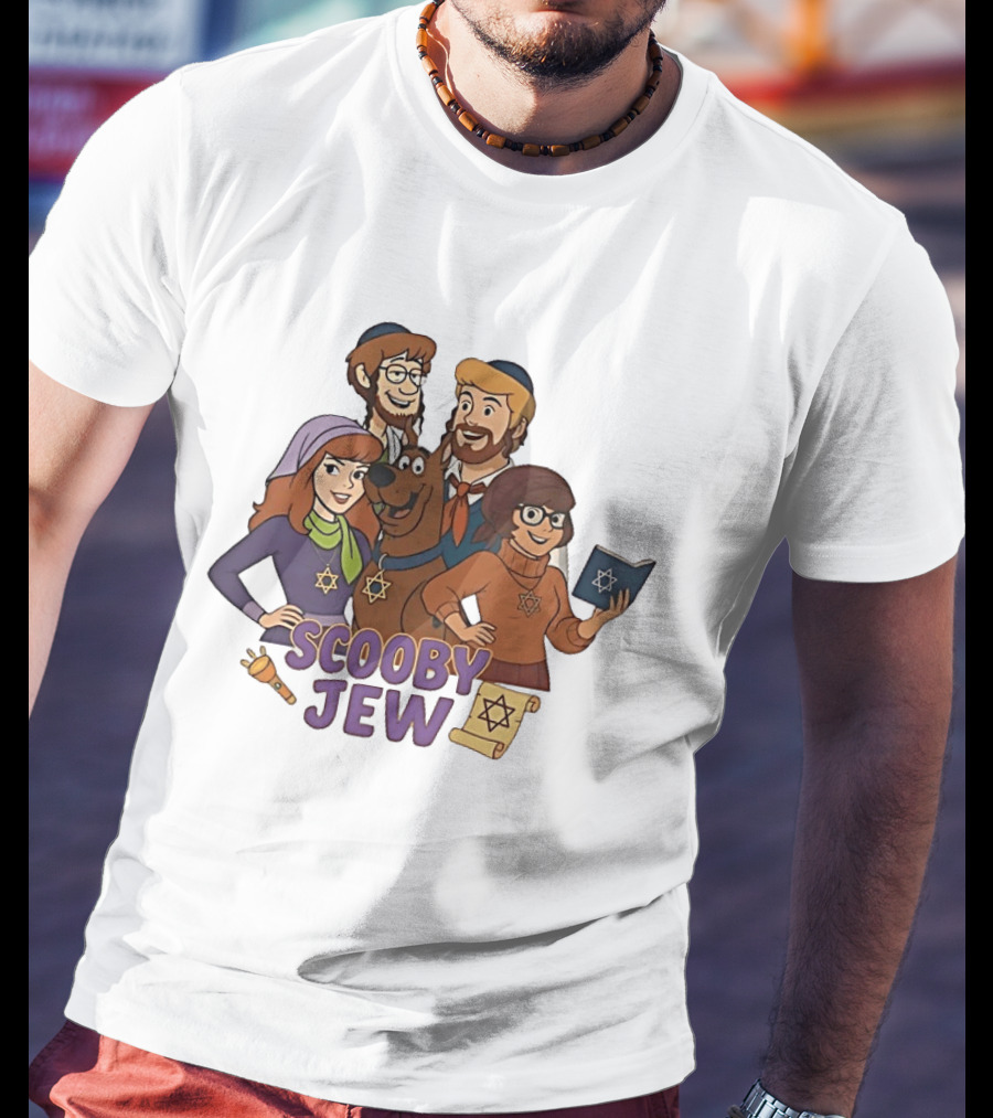 Scooby Jew Classic Scooby Doo Characters With Star Of David T-Shirt