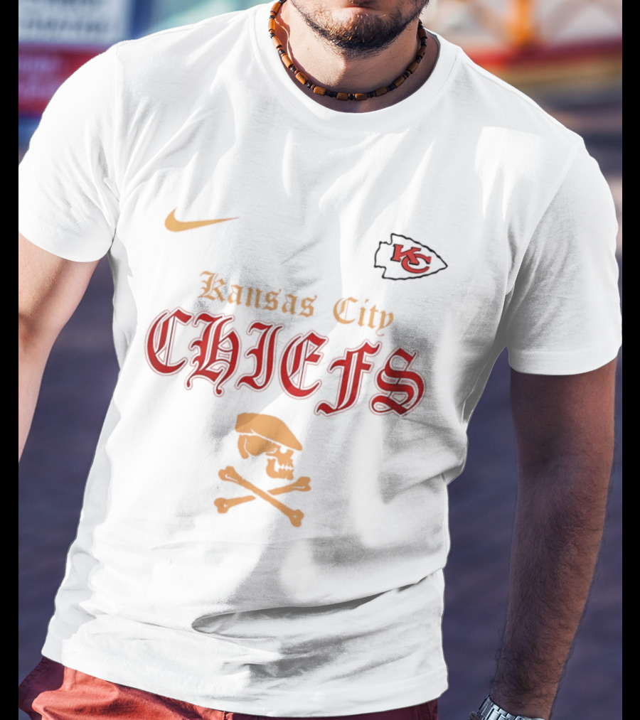 Kansas City Chiefs Go Chiefs Skull Dropkick Murphys Nike X KC T-Shirt