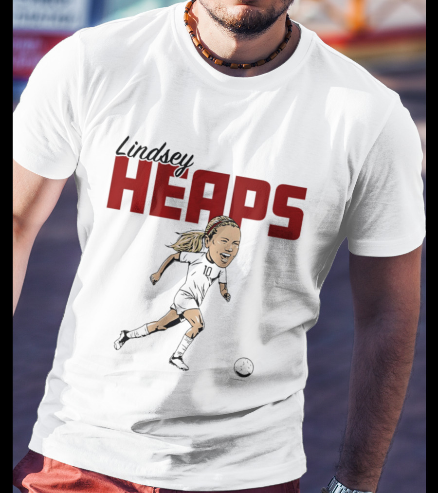 Lindsey Heaps Soccer Caricature USA Player T-Shirt
