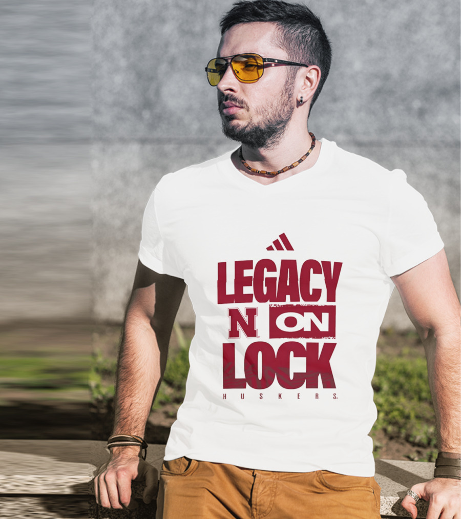 Nebraska Cornhuskers Legacy N On Lock Huskers T-Shirt