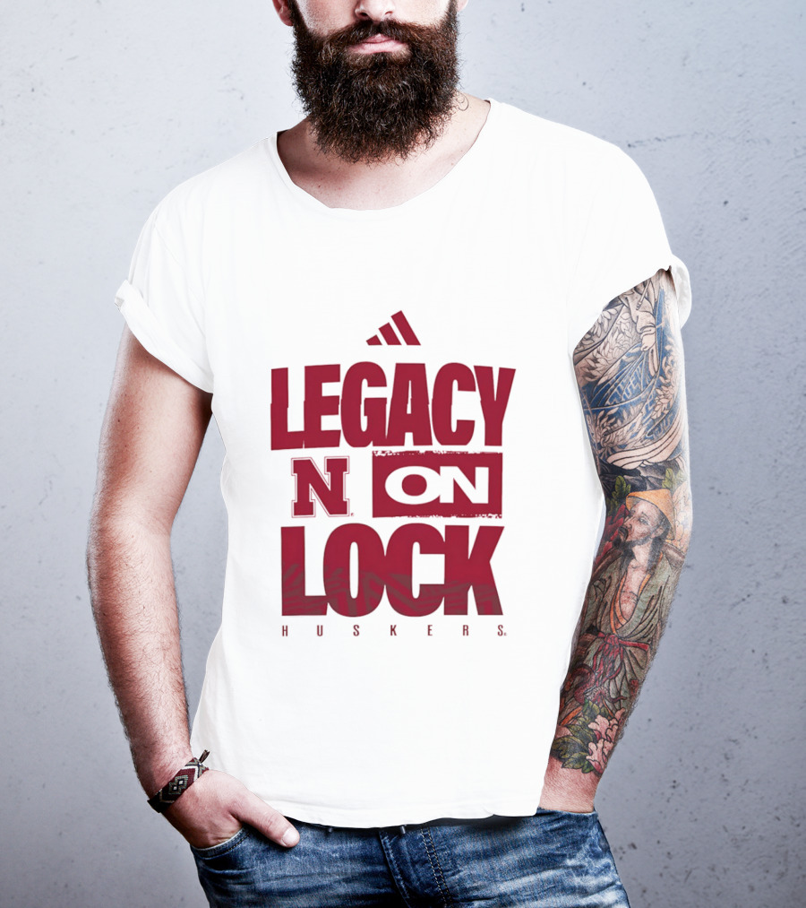 Nebraska Cornhuskers Legacy N On Lock Huskers T-Shirt