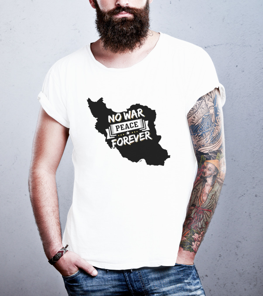 No War Peace Forever Map T-Shirt