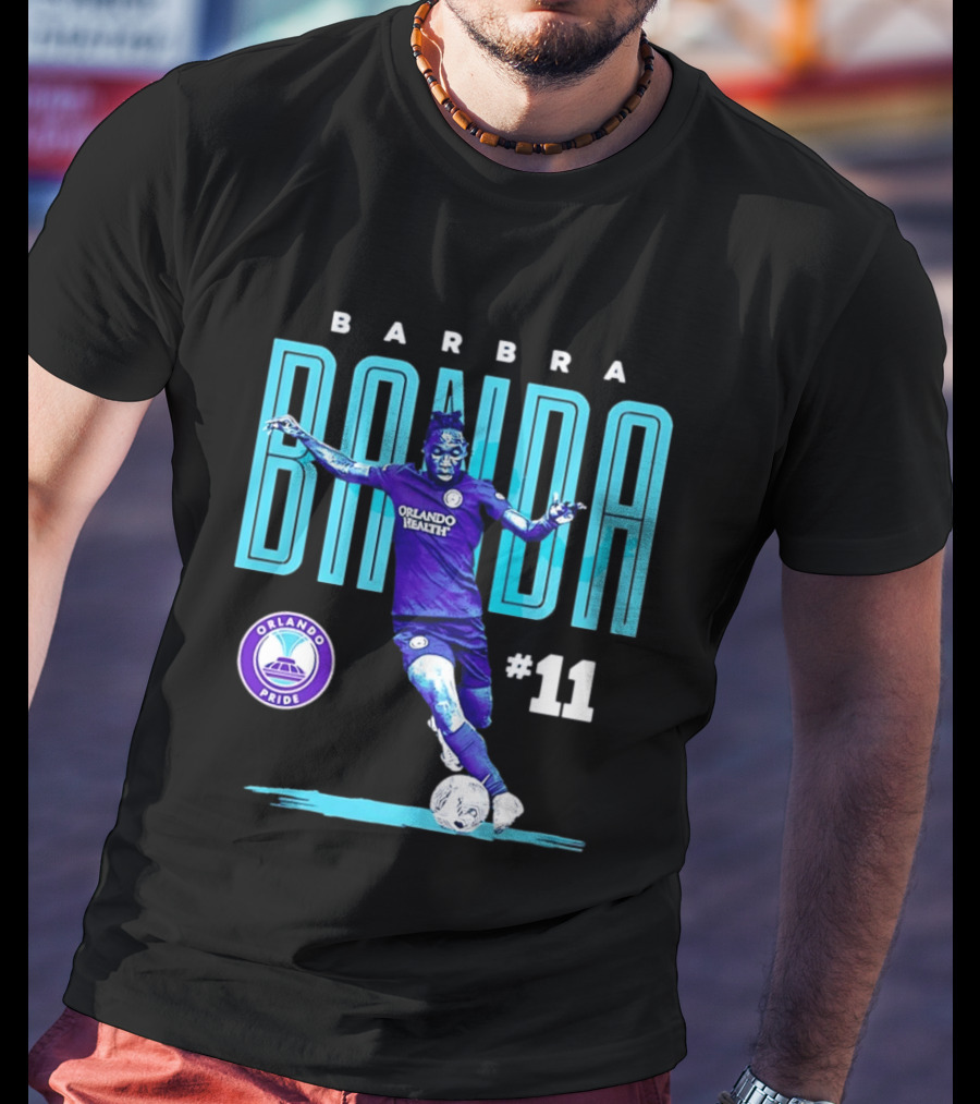 Barbra Banda Orlando Pride #11 Bitmap Player Soccer T-Shirt