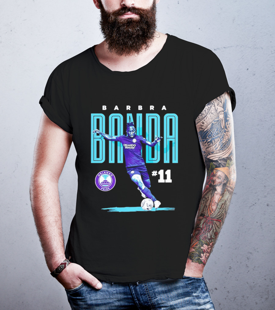 Barbra Banda Orlando Pride #11 Bitmap Player Soccer T-Shirt