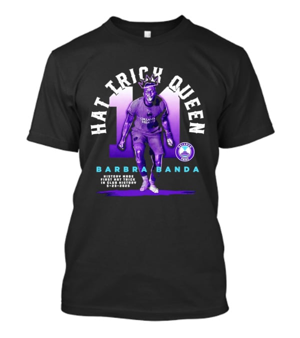 Barbra Banda Orlando Pride Hat Trick Queen Historic Goals Record Breaker 8 25 2023 T-Shirt