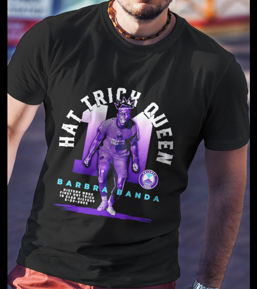 Barbra Banda Orlando Pride Hat Trick Queen Historic Goals Record Breaker 8 25 2023 T-Shirt