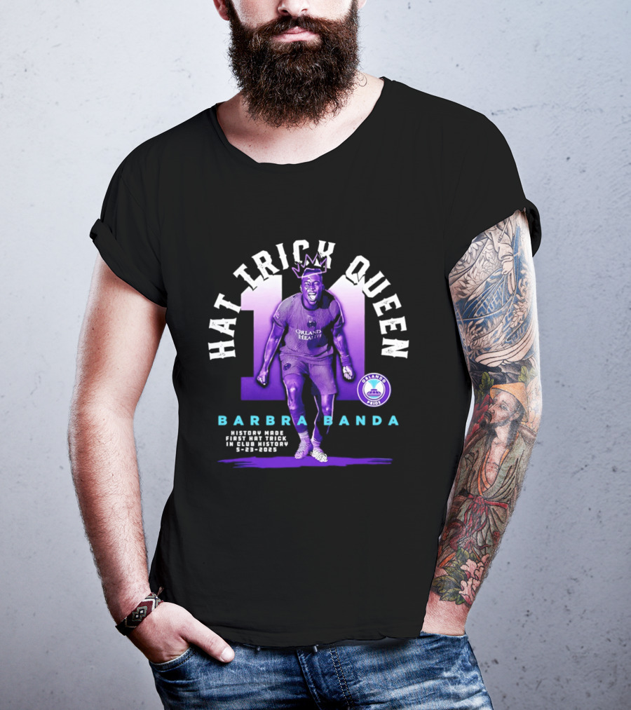 Barbra Banda Orlando Pride Hat Trick Queen Historic Goals Record Breaker 8 25 2023 T-Shirt