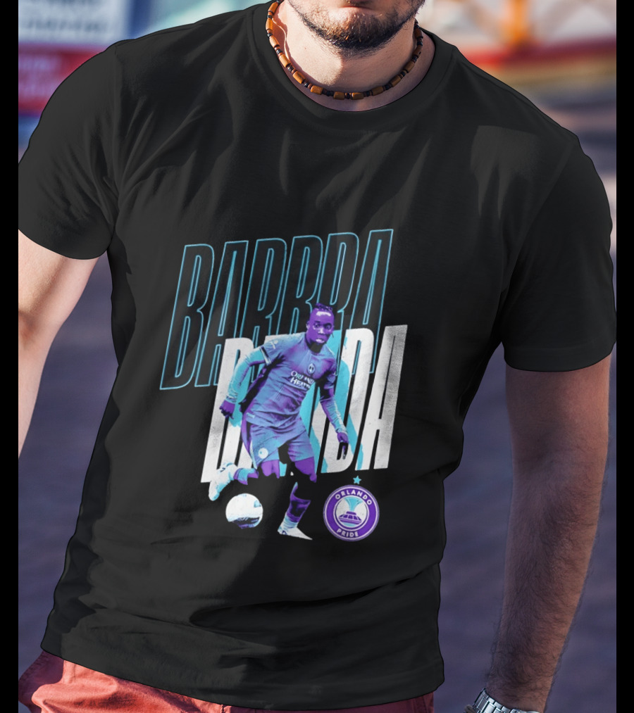 Barbra Banda Orlando Pride Soccer Player Action Pose T-Shirt