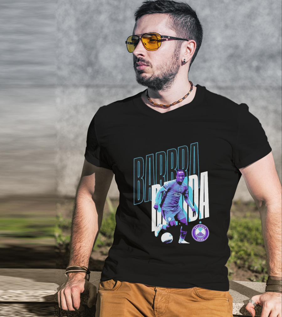 Barbra Banda Orlando Pride Soccer Player Action Pose T-Shirt