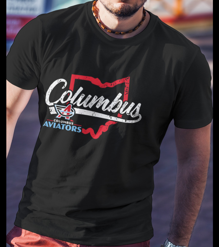 Columbus Aviators Ohio State Map '26 T-Shirt