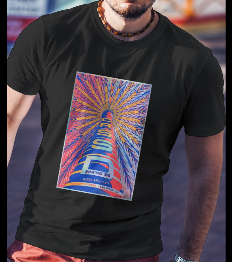 CRSSD Spring 2026 Waterfront Park San Diego March 14 15 Clara Cone Club Agua DJ Seinfeld Elkka T-Shirt