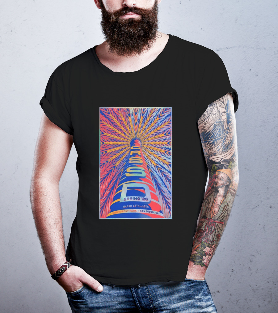CRSSD Spring 2026 Waterfront Park San Diego March 14 15 Clara Cone Club Agua DJ Seinfeld Elkka T-Shirt