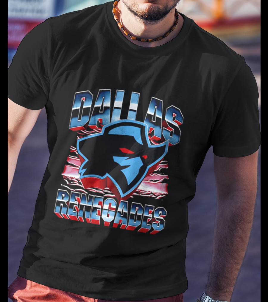 Dallas Renegades UFL Team Emblem Rugged T-Shirt
