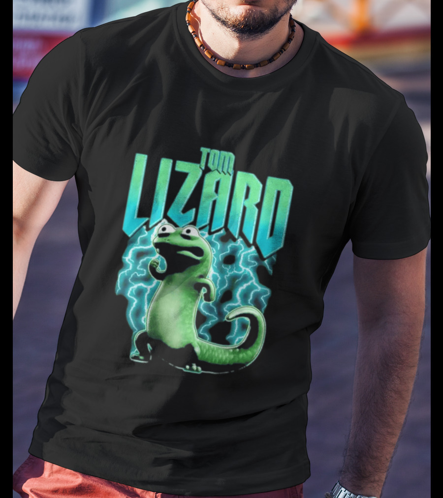 Tom Lizard Animated Lightning Character Disney Hoppers T-Shirt