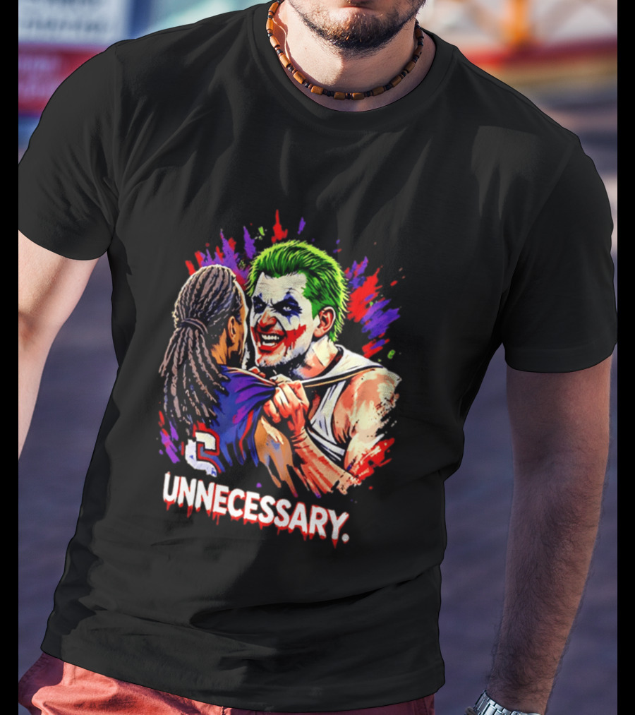 Unnecessary Joker Nikola Jokic Denver Nuggets Basketball Meme T-Shirt