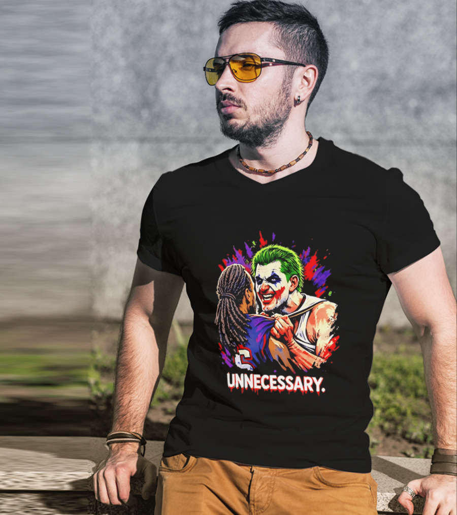 Unnecessary Joker Nikola Jokic Denver Nuggets Basketball Meme T-Shirt
