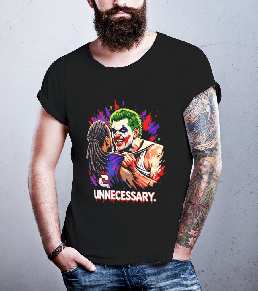 Unnecessary Joker Nikola Jokic Denver Nuggets Basketball Meme T-Shirt