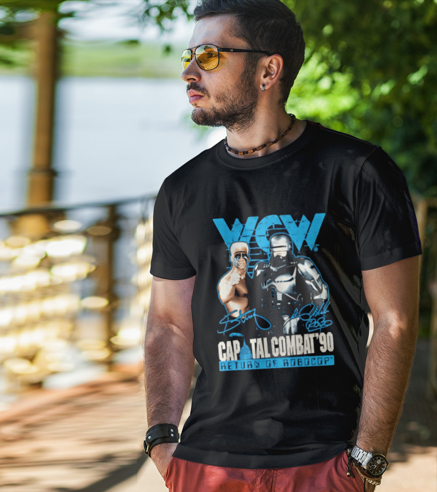 WCW Capital Combat 90 Return Of Robocop T-Shirt