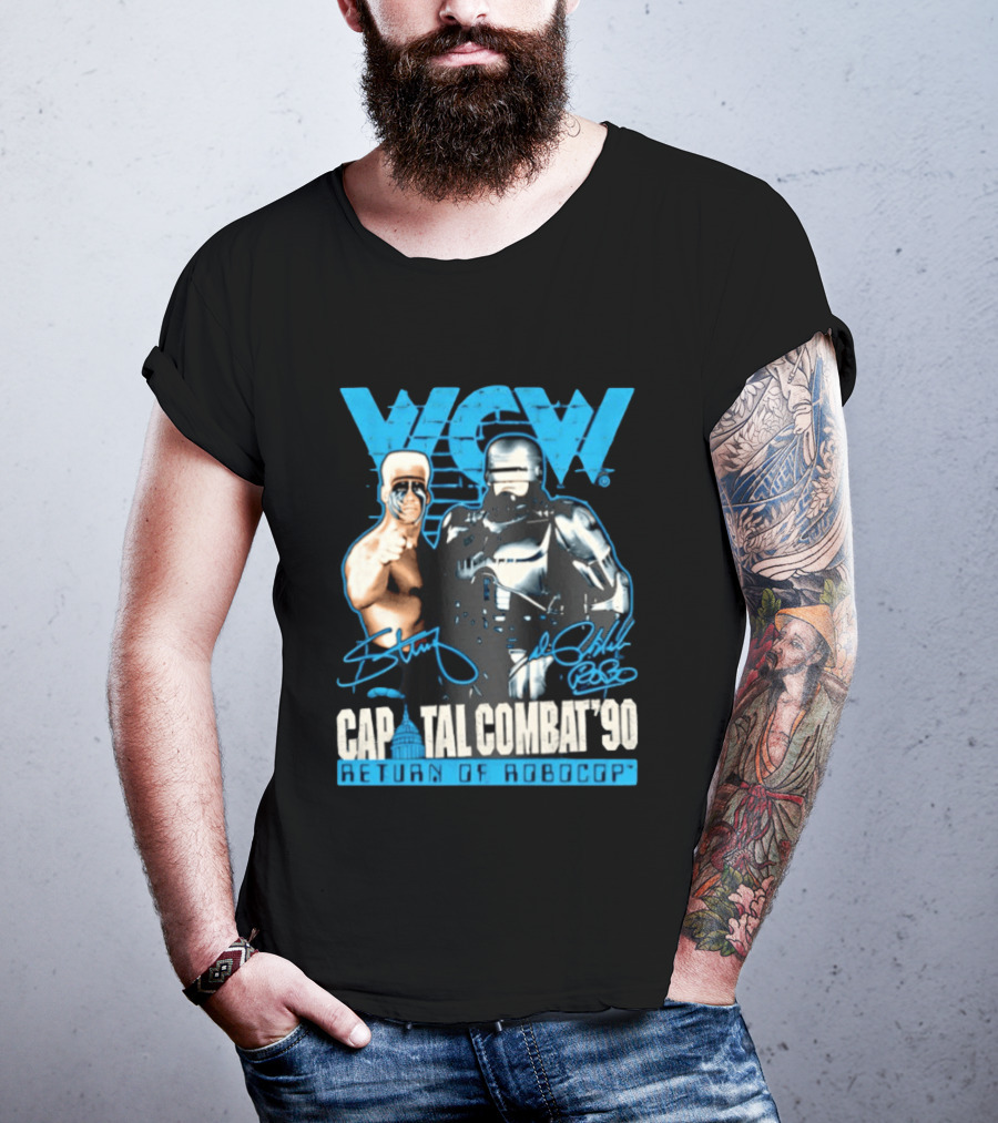 WCW Capital Combat 90 Return Of Robocop T-Shirt