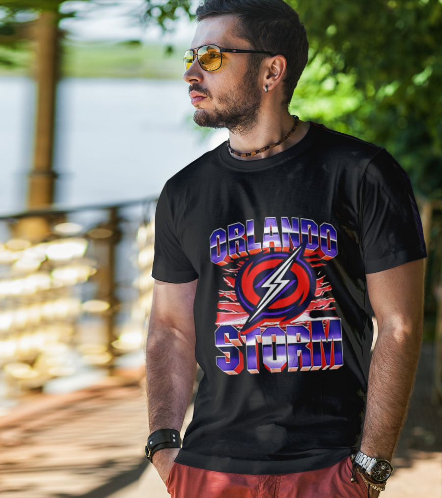 Orlando Storm UFL Lightning Bolt T-Shirt