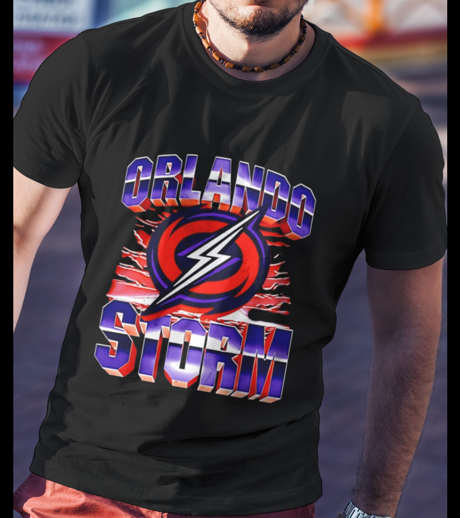 Orlando Storm UFL Lightning Bolt T-Shirt