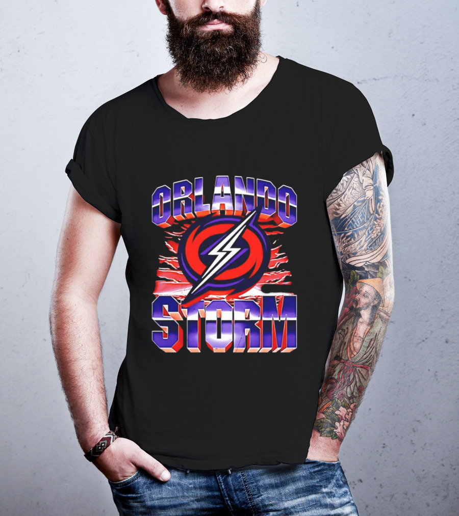 Orlando Storm UFL Lightning Bolt T-Shirt