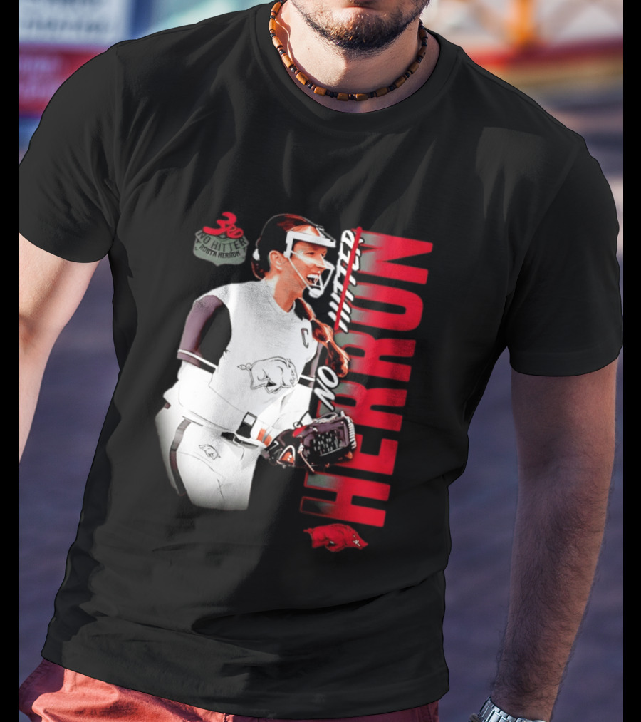 Robyn Herron Arkansas Razorbacks No Hitter No Hitz Herron T-Shirt