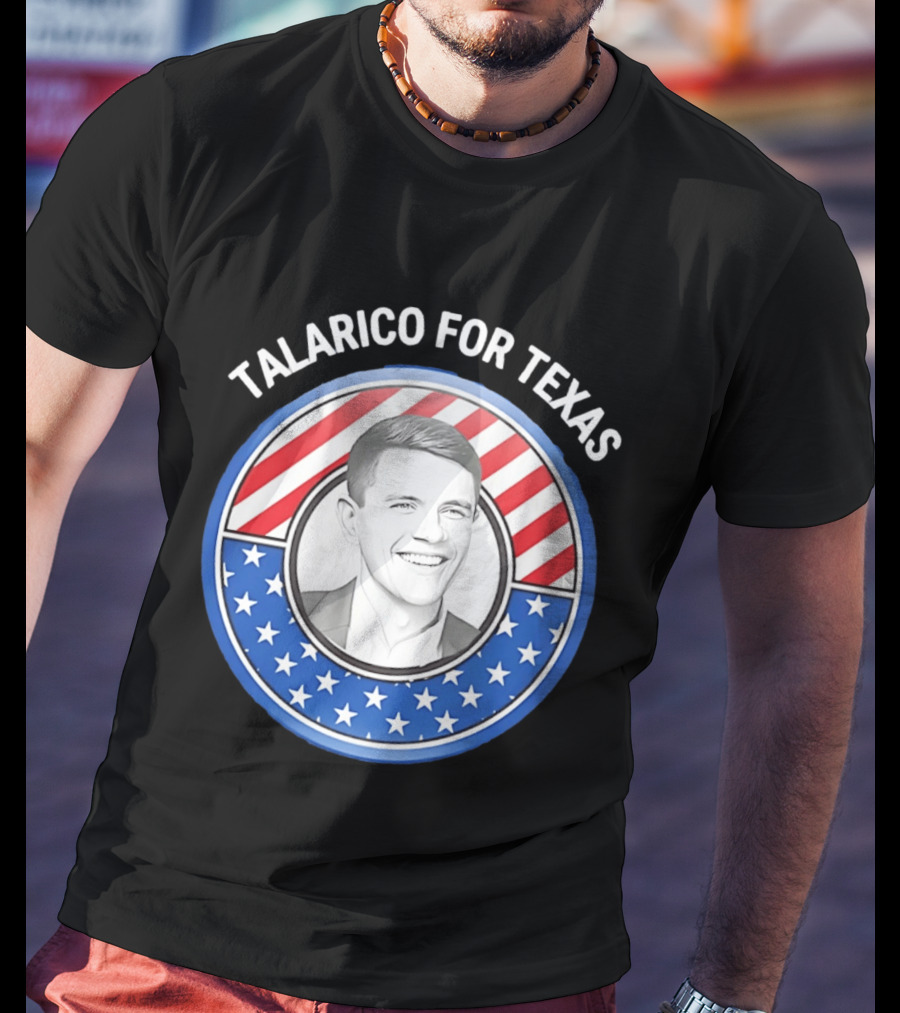 Talarico For Texas US Senator James Talarico '26 Stars Stripes Campaign T-Shirt