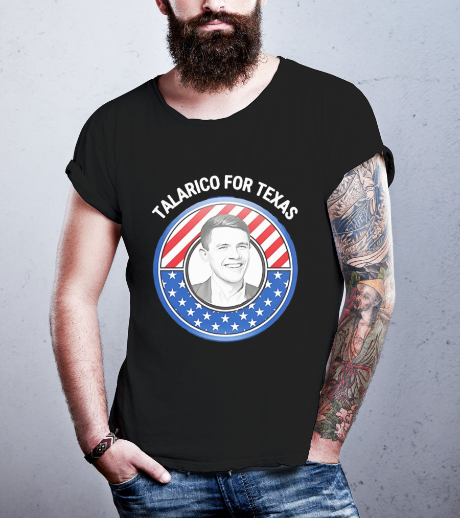 Talarico For Texas US Senator James Talarico '26 Stars Stripes Campaign T-Shirt
