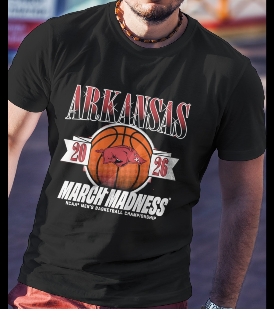 Arkansas Razorbacks 2026 NCAA Men's Basketball March Madness Championship T-Shirt
