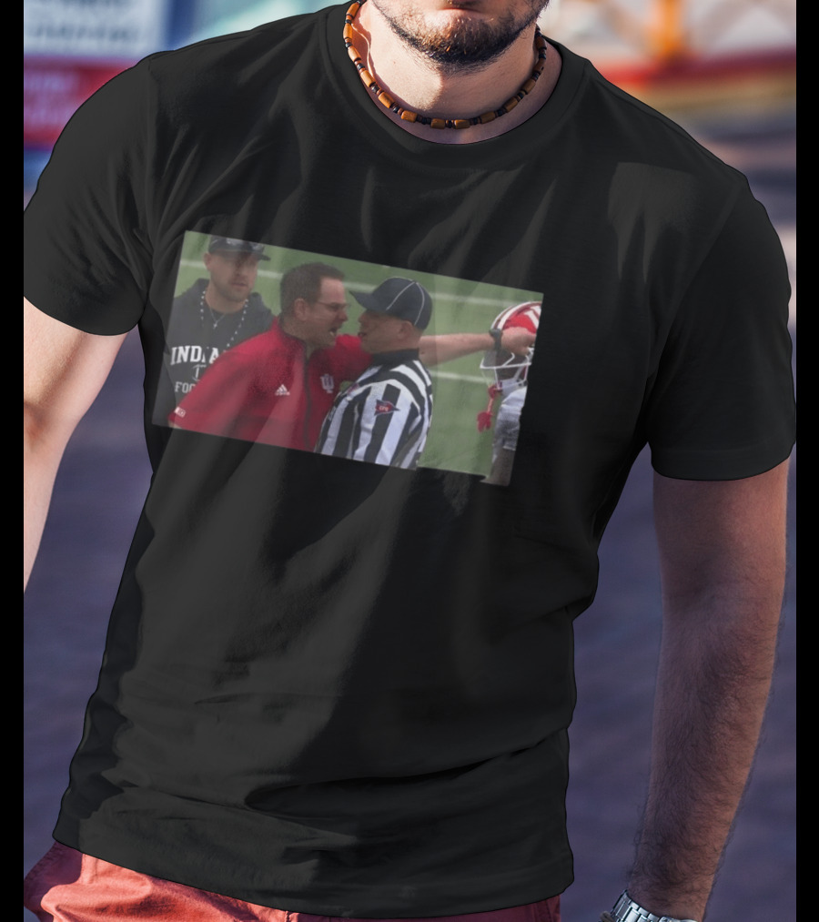 Curt Cignetti Indiana Football Referee Confrontation T-Shirt