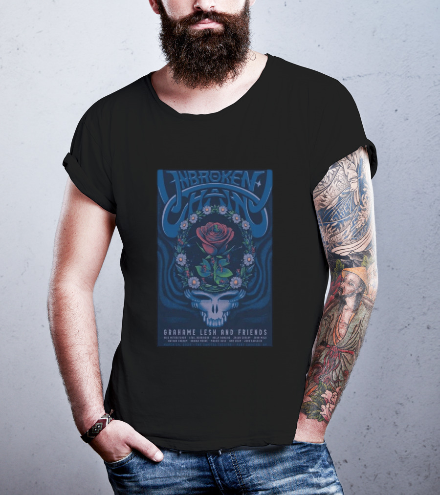 Unbroken Chain Grahame Lesh And Friends Port Chester NY March 14 2026 Capitol Theatre Tour T-Shirt