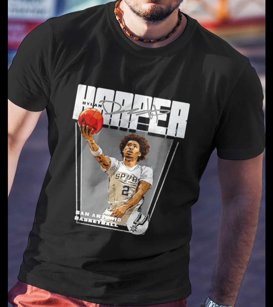 Dylan Harper San Antonio Spurs Basketball Premiere T-Shirt