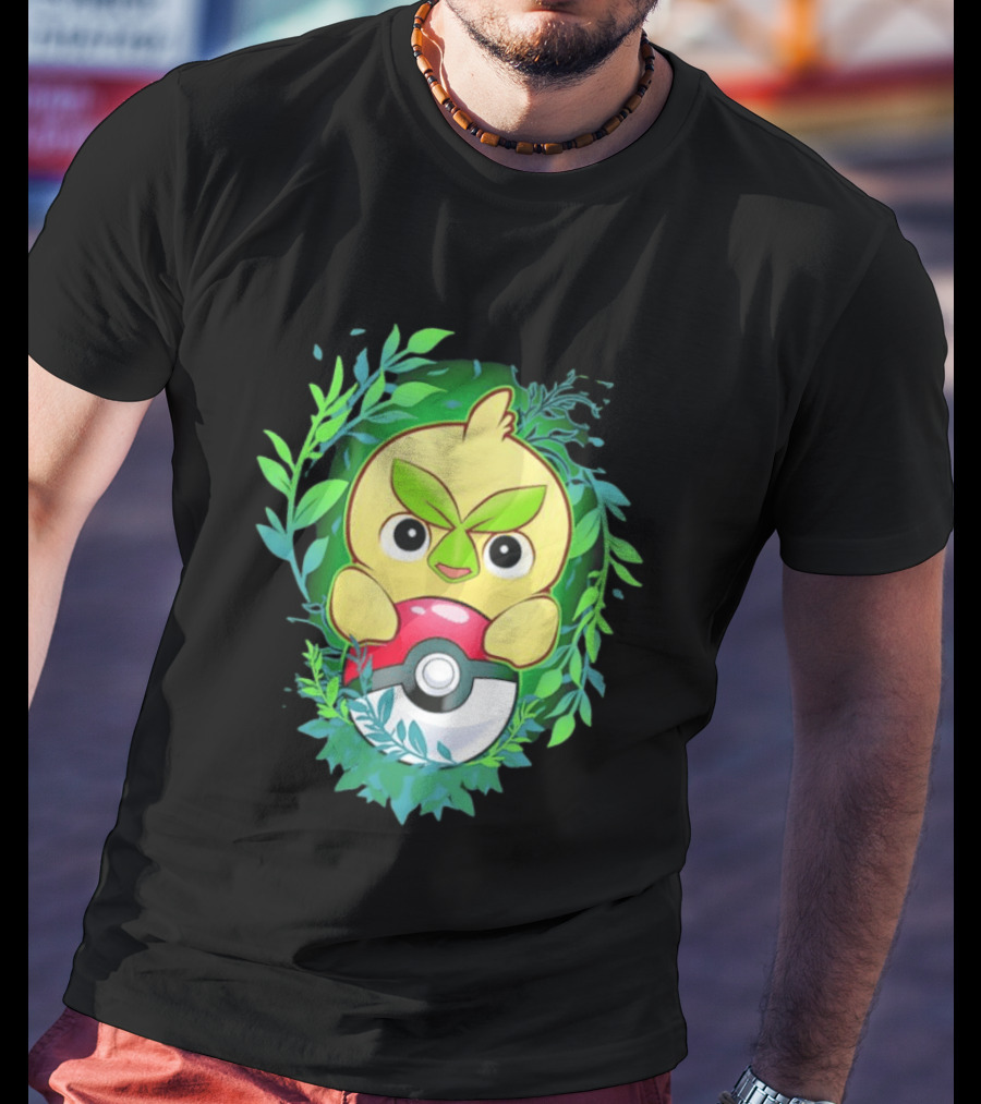 Pokémon Browt Grass Chicken Pokeball Forest T-Shirt