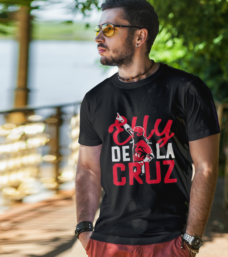 Elly De La Cruz Cincinnati Reds 44 Handcrafted Superstar T-Shirt