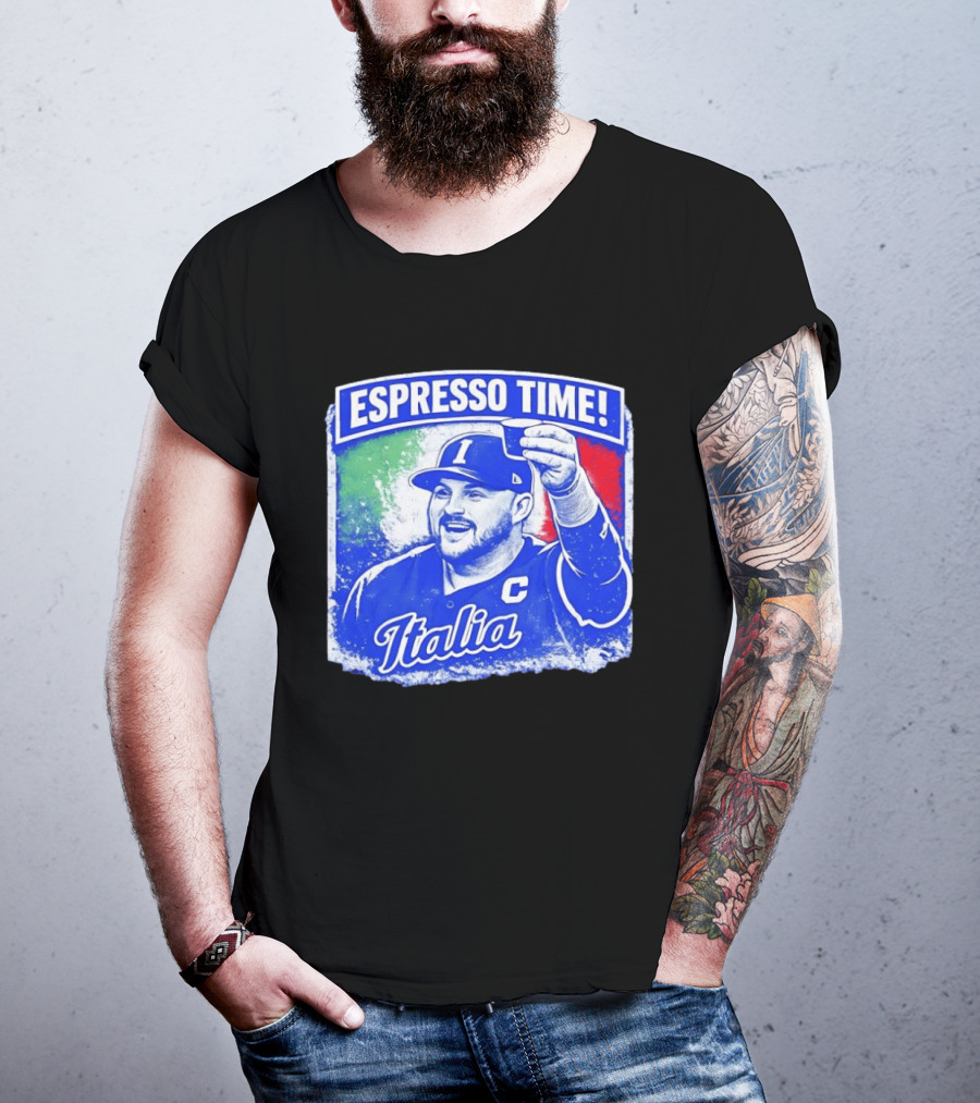 Espresso Time Italia Italy Baseball Celebration T-Shirt