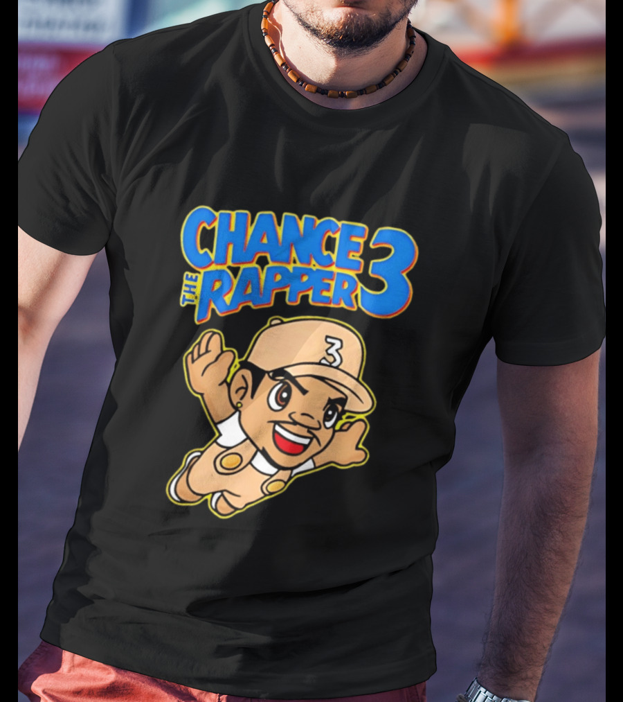 Chance The Rapper Super Mario 3 Character Mashup T-Shirt
