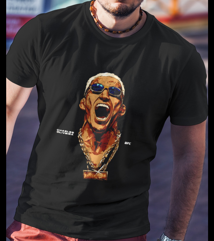 Charles Oliveira UFC Sunglasses Champion Scream T-Shirt