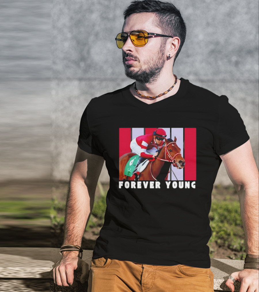 Forever Young Horse Racing Santa Anita T-Shirt