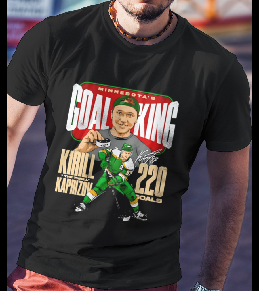 Minnesota's Goal King Kirill Kaprizov 220 Goals T-Shirt