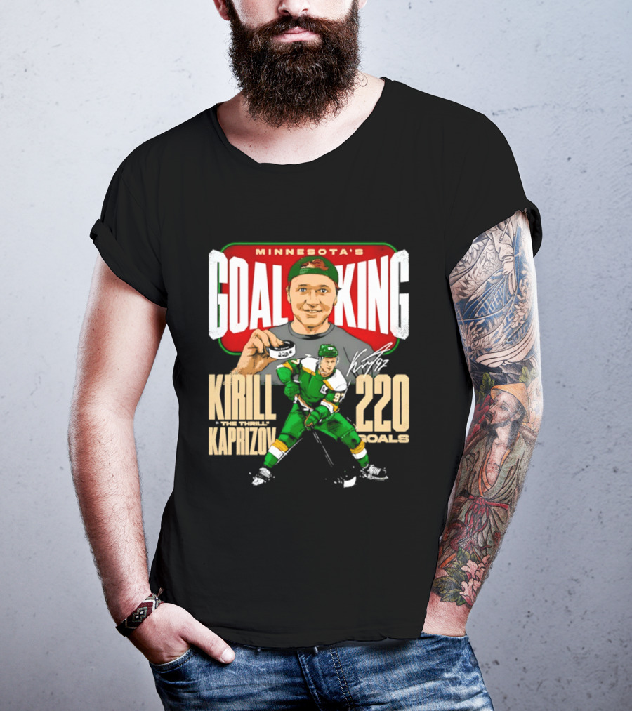 Minnesota's Goal King Kirill Kaprizov 220 Goals T-Shirt