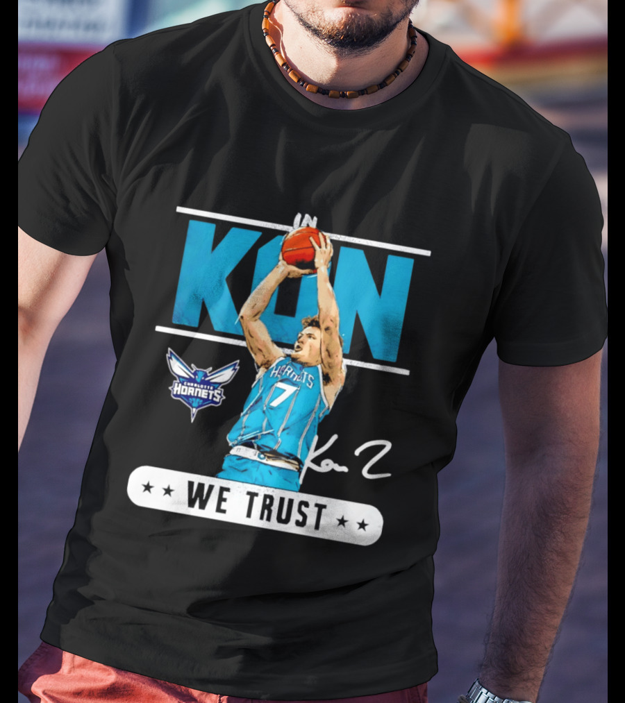 Kon Knueppel Charlotte Hornets Basketball We Trust T-Shirt