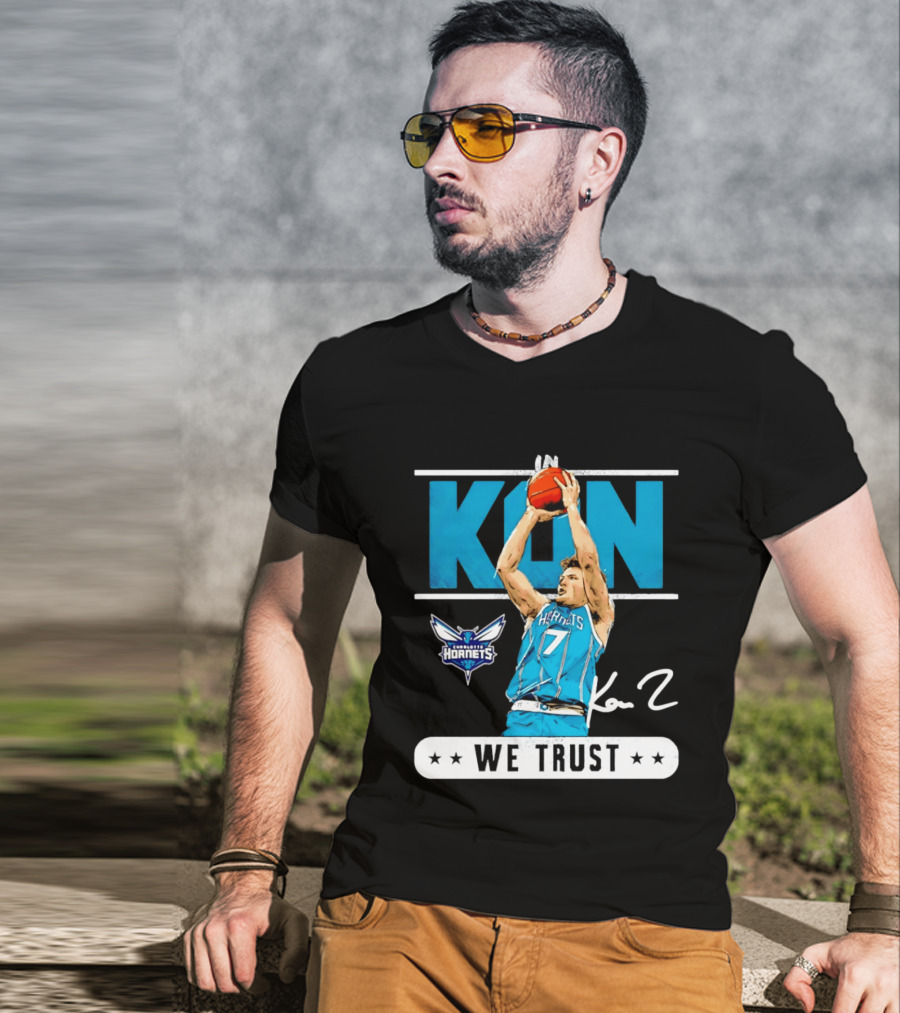 Kon Knueppel Charlotte Hornets Basketball We Trust T-Shirt