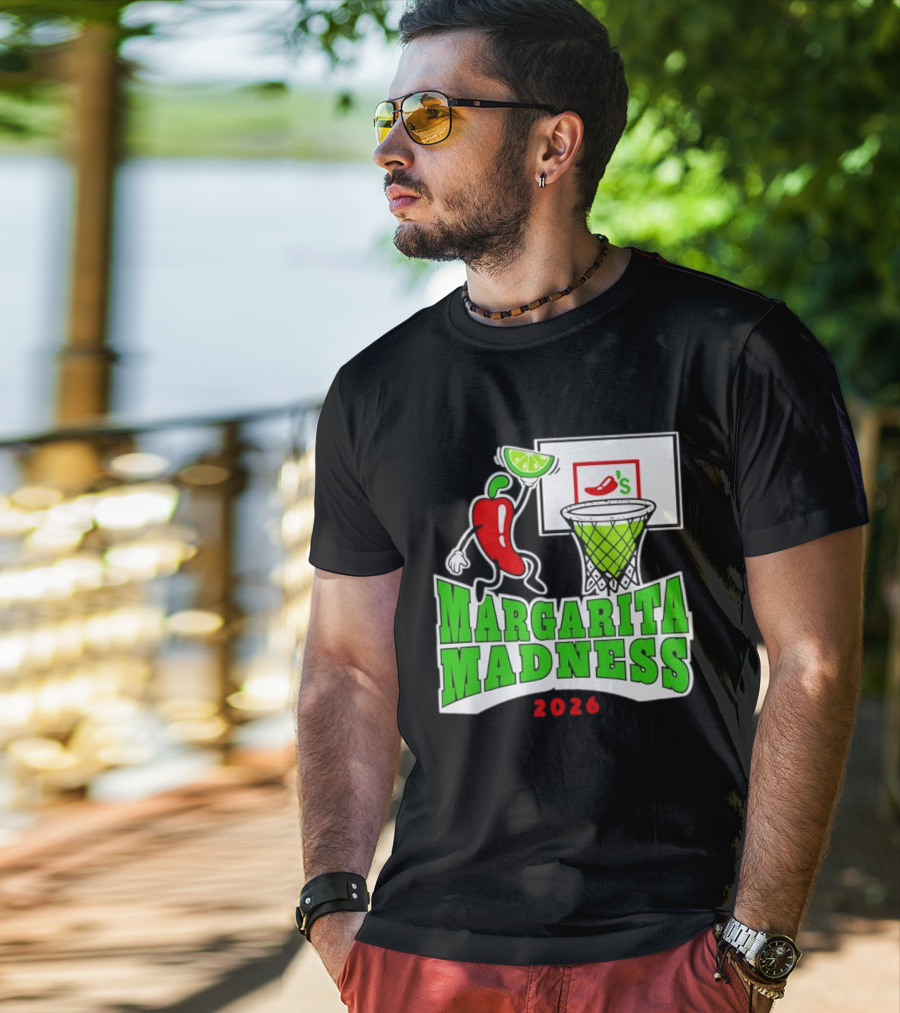 Chili's Margarita Madness 2026 Basketball Event With Lime And Chili Hoops T-Shirt