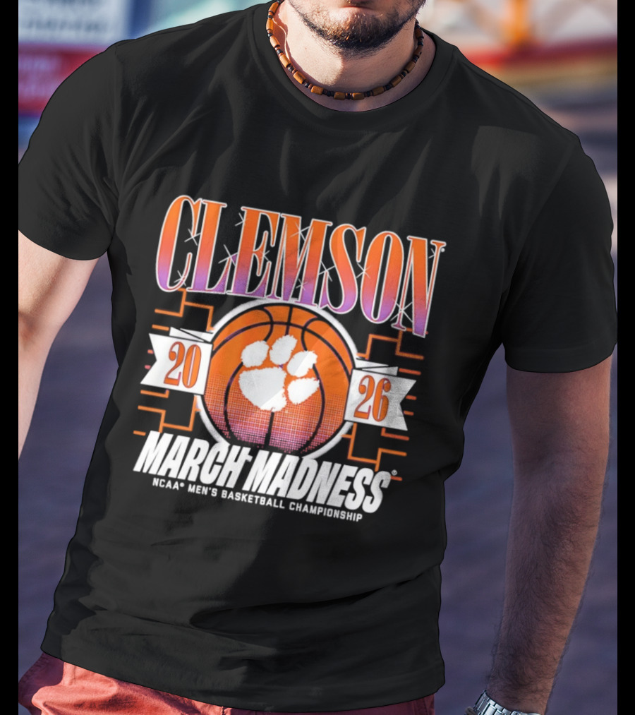 Clemson Tigers 2026 March Madness NCAA Men's Basketball Championship T-Shirt