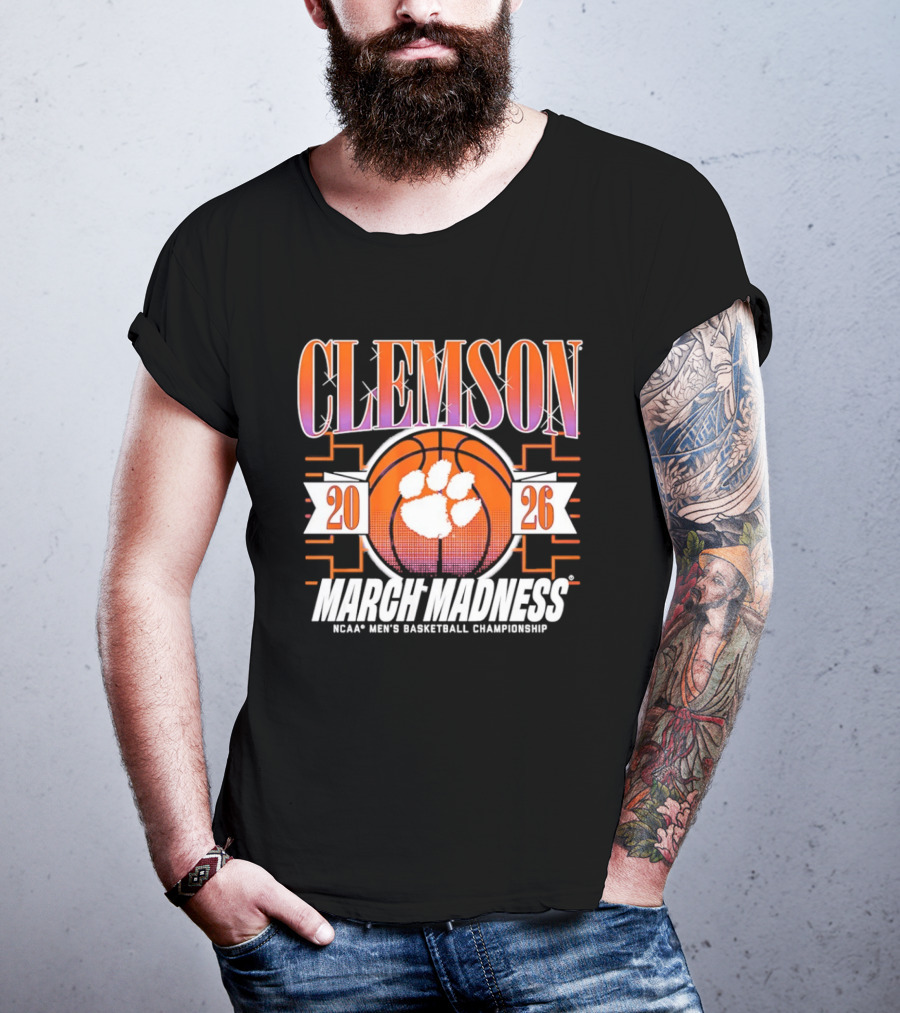 Clemson Tigers 2026 March Madness NCAA Men's Basketball Championship T-Shirt