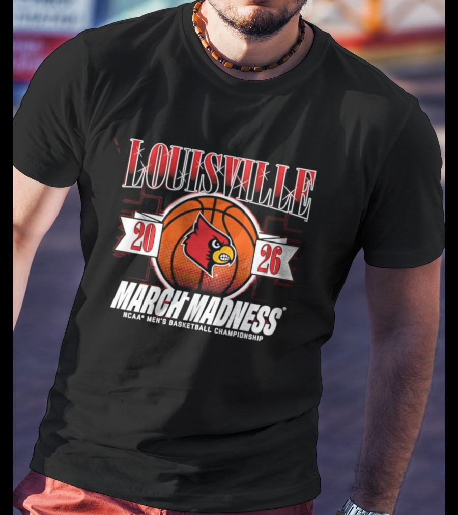 Louisville Cardinals 2026 NCAA Men's Basketball March Madness T-Shirt