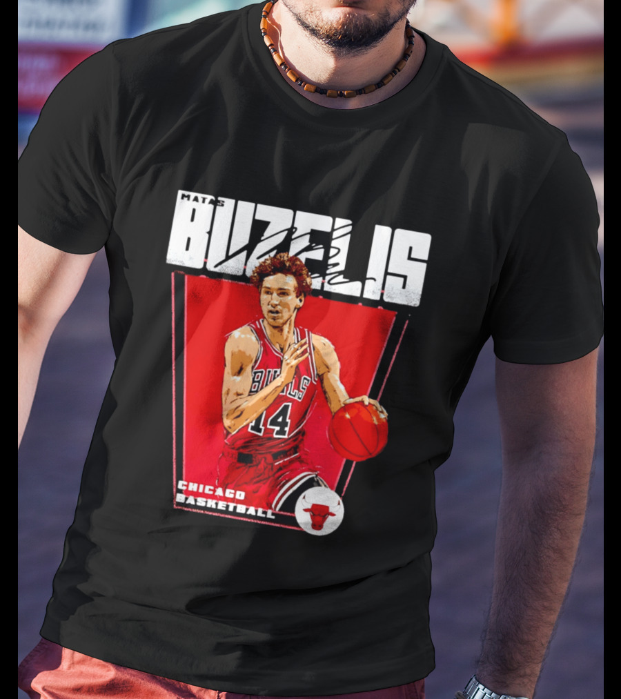 Matas Buzelis Chicago Basketball Bulls 14 T-Shirt